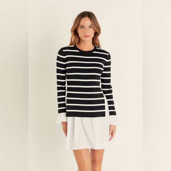 Nwt Anthropologie x English Factory 
Poplin Combo Knit Mini‎ Dress - Picture 5 of 9